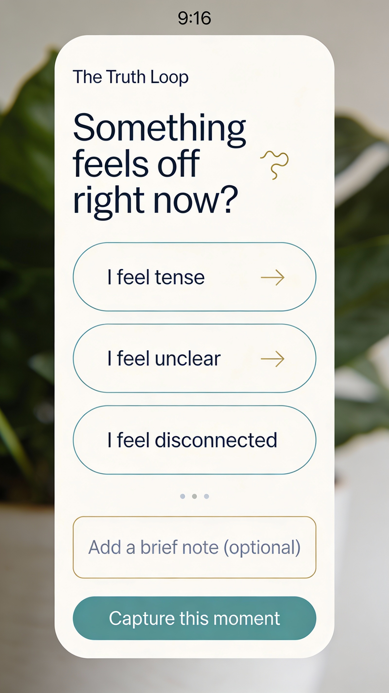 Quiet check-in during moments of friction